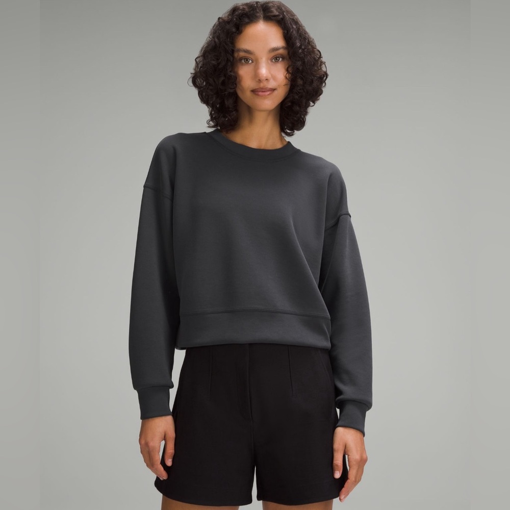 Lululemon softstreme perfectly oversized cropped crew sweater
